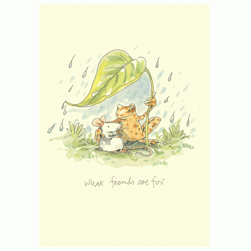 Wenskaart - What friends are for, Anita Jeram