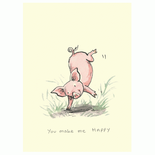 Wenskaart - You make me HAPPY, Anita Jeram