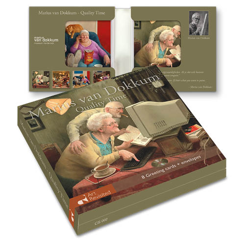 Wenskaartenset 8 kaarten - Marius van Dokkum – Quality time