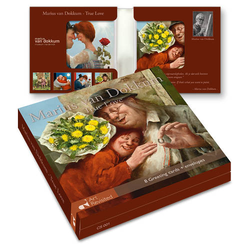 Wenskaartenset 8 kaarten - Marius van Dokkum – True love