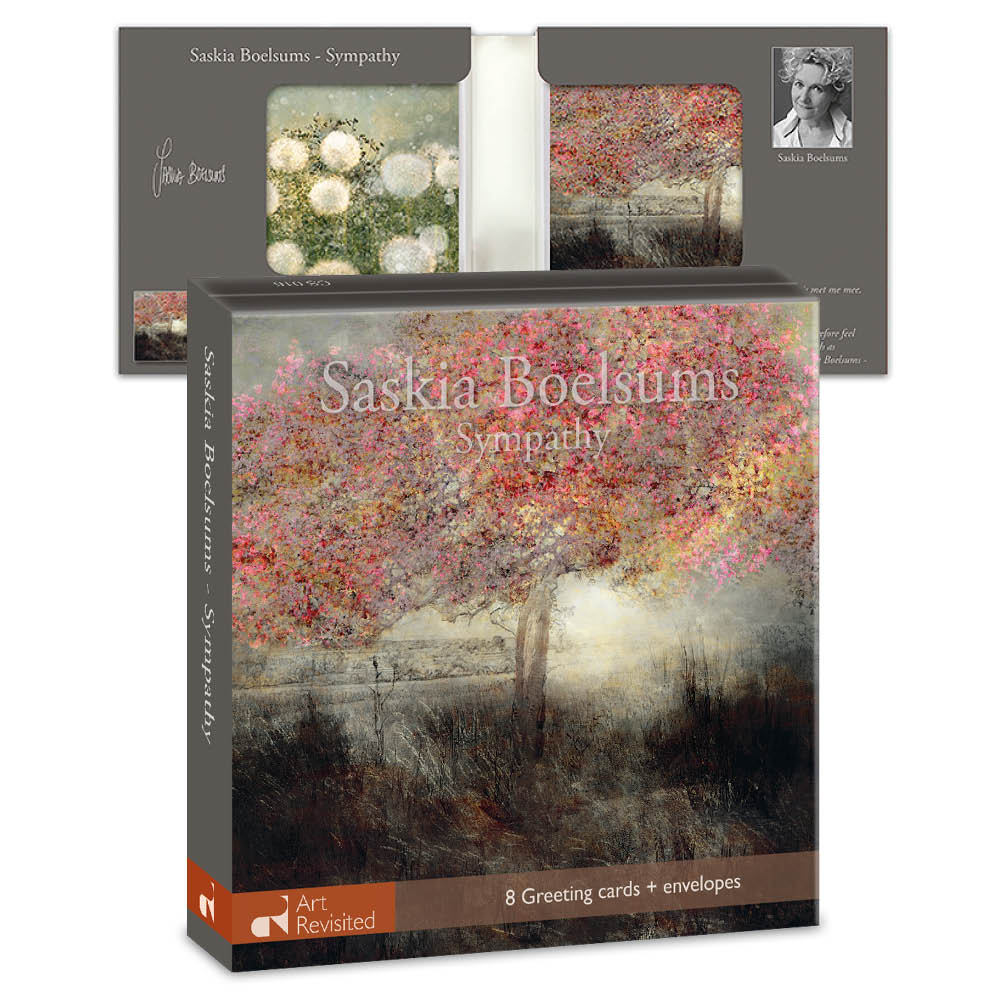 Wenskaartenset 8 kaarten - Saskia Boelsums – Sympathy