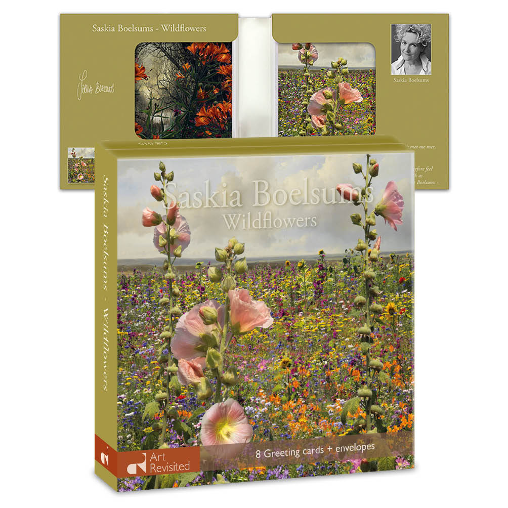 Wenskaartenset 8 kaarten - Saskia Boelsums – Wildflowers