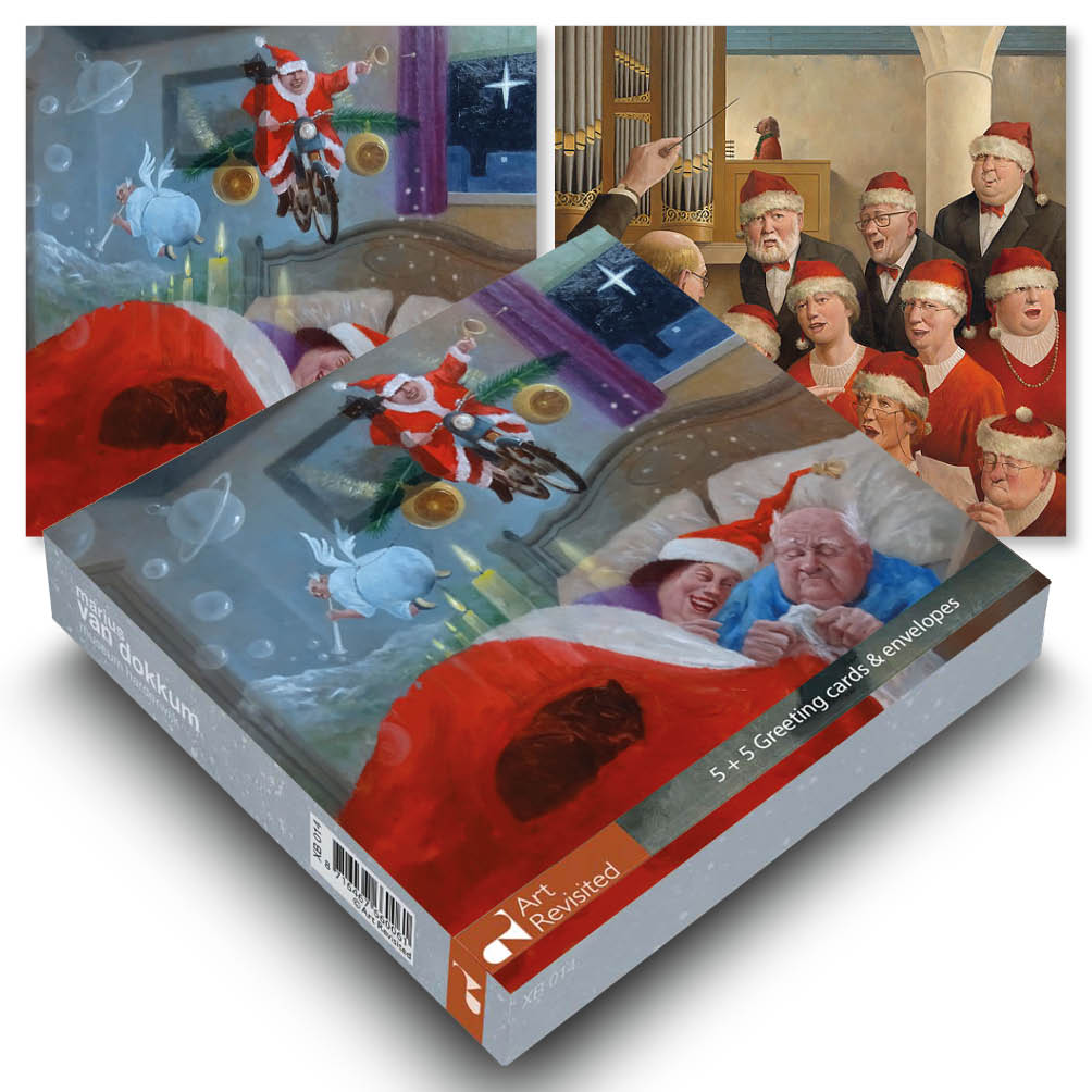 Wenskaartenset Marius van Dokkum kerstkaart set 7