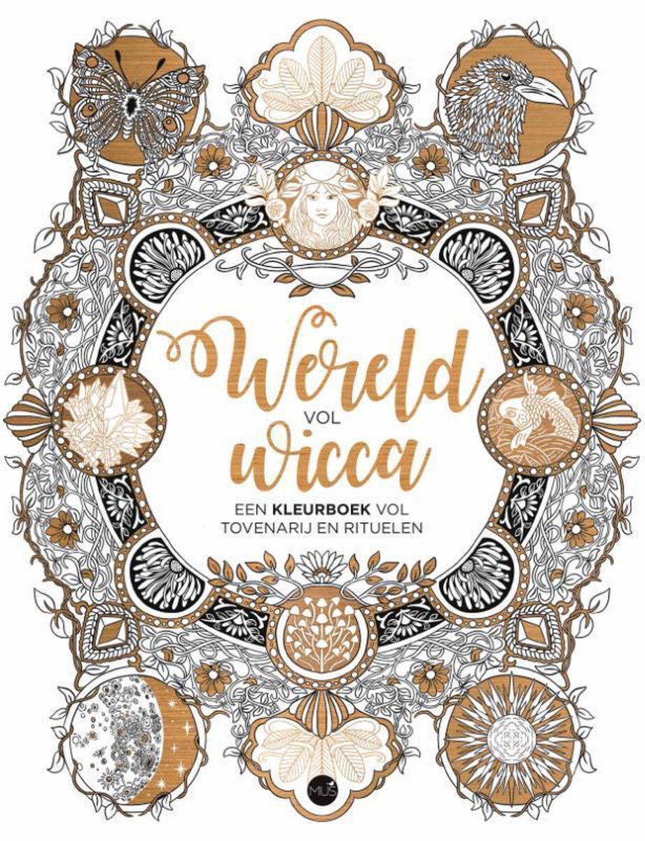 Wereld vol wicca, een magisch kleurboek, Claire Scully