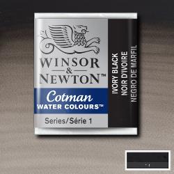 Winsor & Newton Cotman aquarelverf 1/2 napje - 331 ivoorzwart