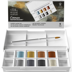 Winsor & Newton cotman sketchers pocket box - metallic