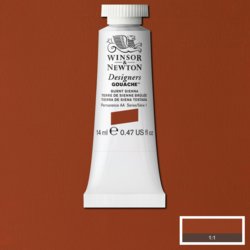 Winsor & Newton designers gouache S1 - 074 burnt sienna