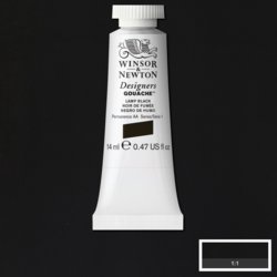 Winsor & Newton designers gouache S1 - 337 lamp black