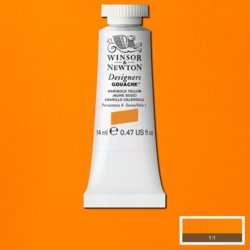 Winsor & Newton designers gouache S1 - 384 marigold yellow