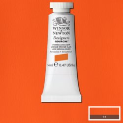 Winsor & Newton designers gouache S1 - 453 orange lake light