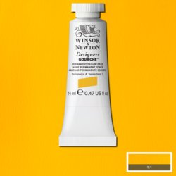 Winsor & Newton designers gouache S1 - 508 permanent yellow deep