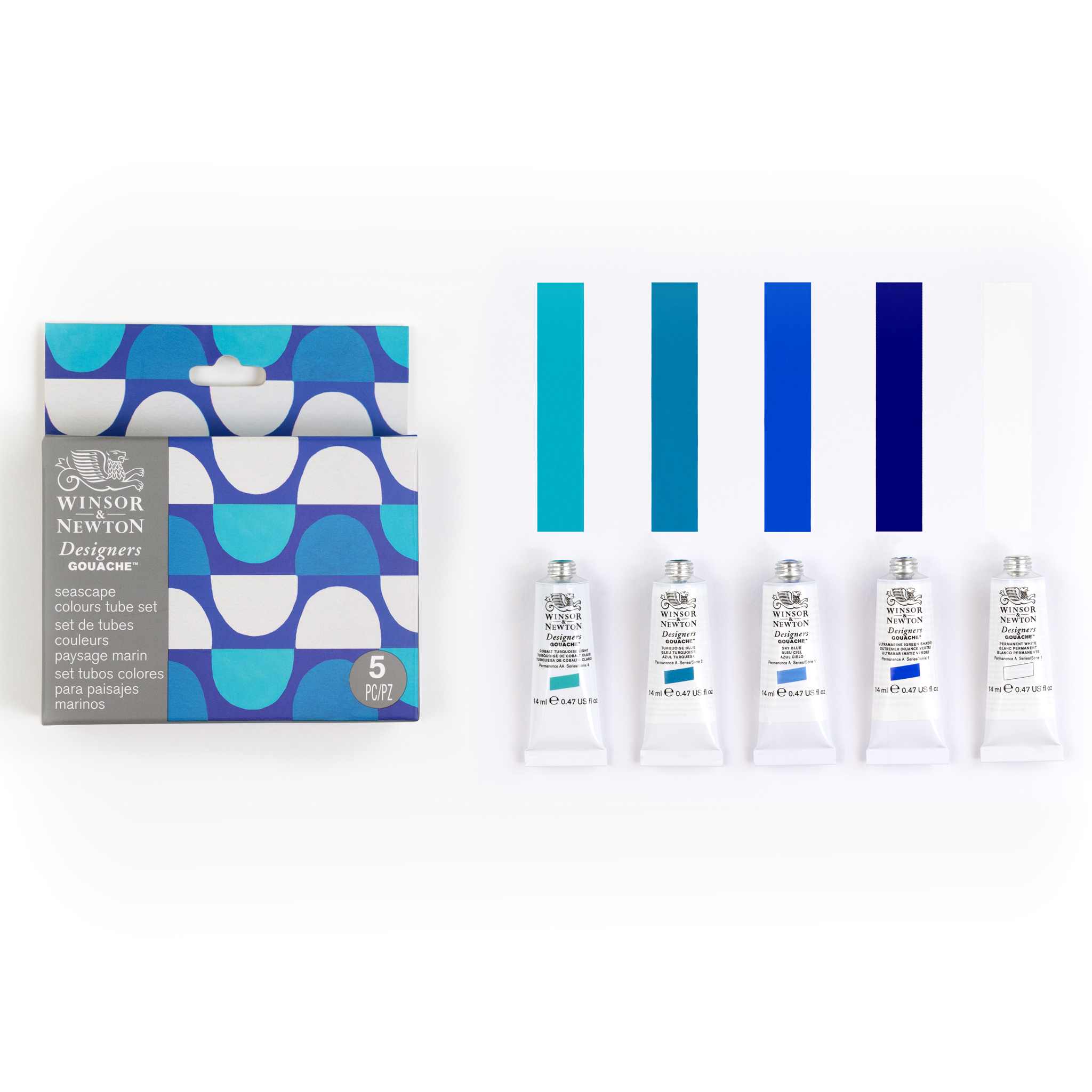 Winsor & Newton designers gouache - seascape set 5x14ml