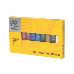 Winsor & Newton Galeria acryl – set 10 x 20ml
