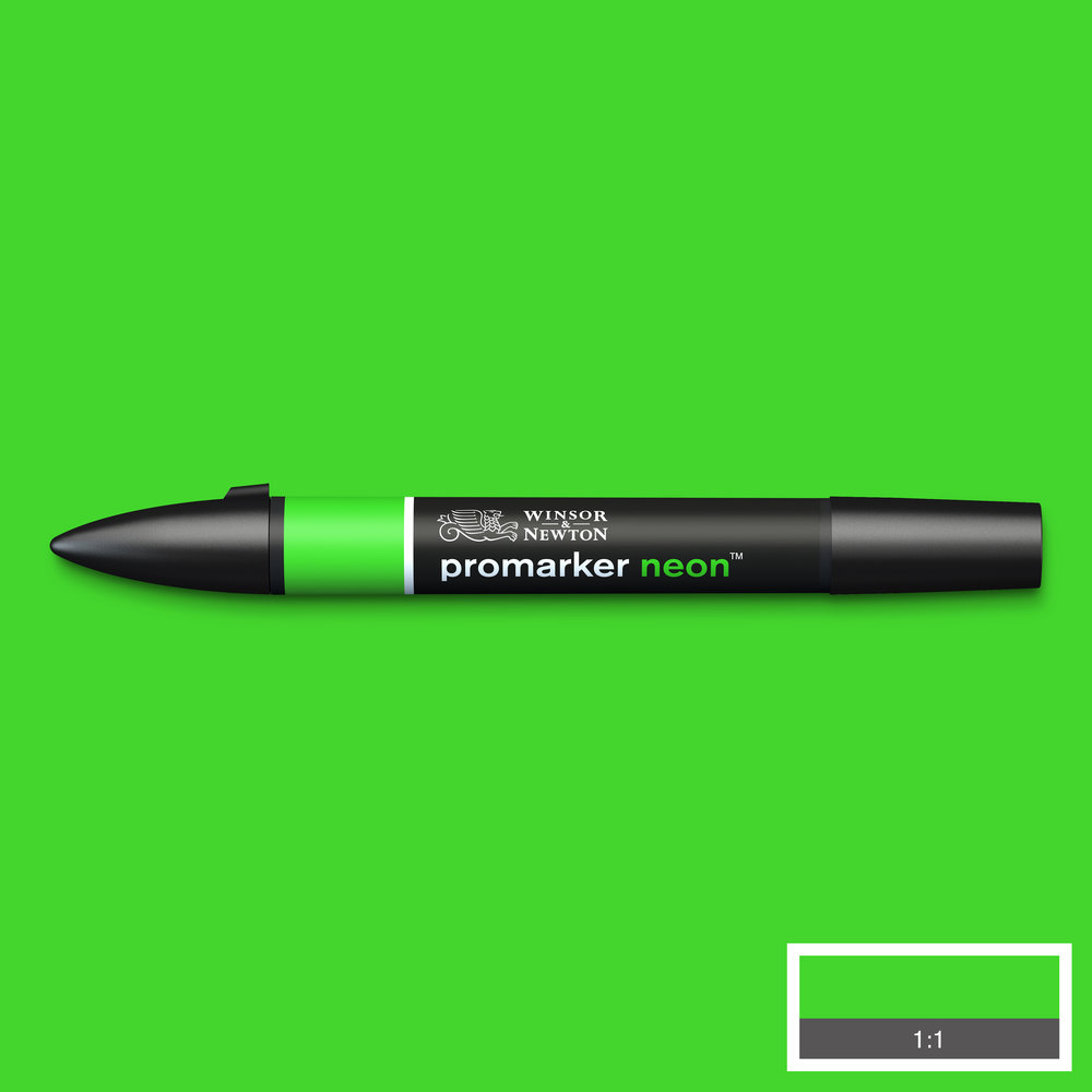 Winsor & Newton neonmarker – NNGR Glowing green