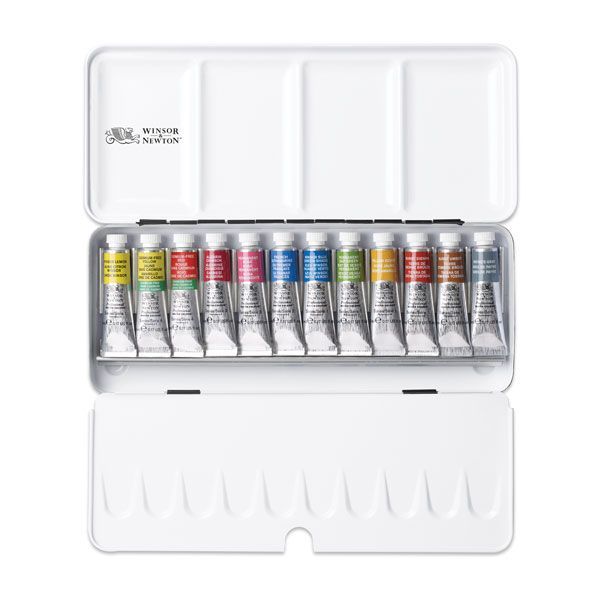 Winsor & Newton professional water colour – blik 12 x 5ml tubes