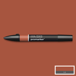 Winsor & Newton promarker - R646 burnt umber
