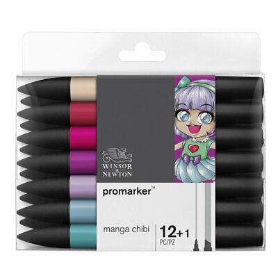 Winsor & Newton promarker - set 12+1 manga chibi