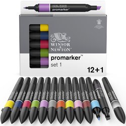 Winsor & Newton promarker - set 12+1 set 1
