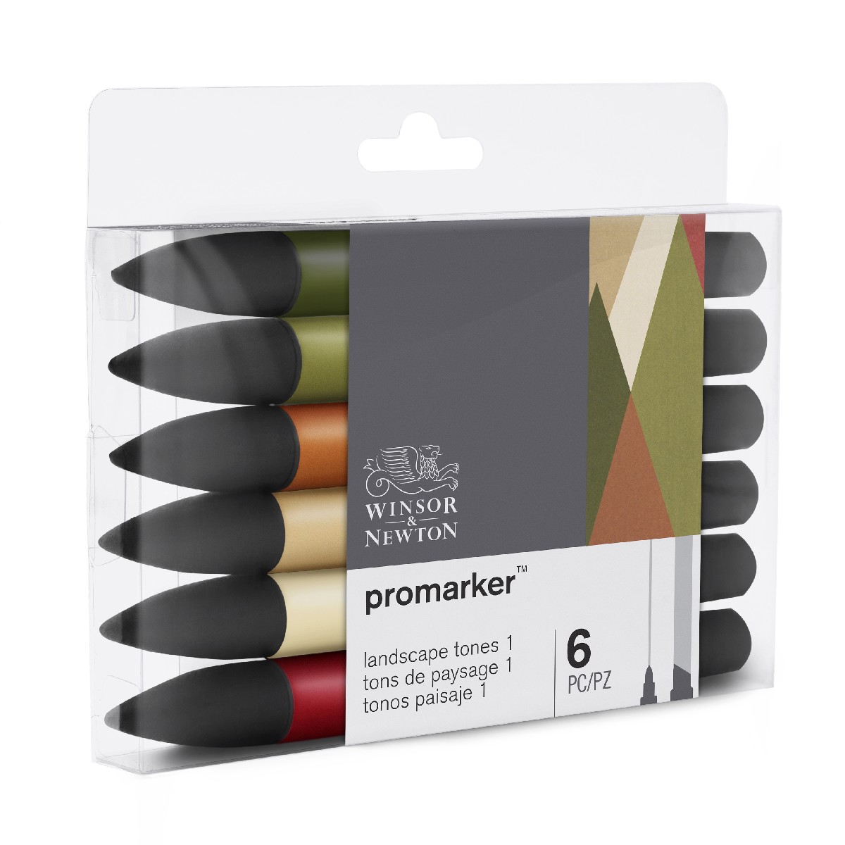 Winsor & Newton promarker - set 6 landscape tones 1