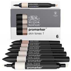 Winsor & Newton promarker - set 6 skin tones 1