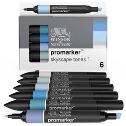Winsor & Newton promarker - set 6 skyscape tones 1