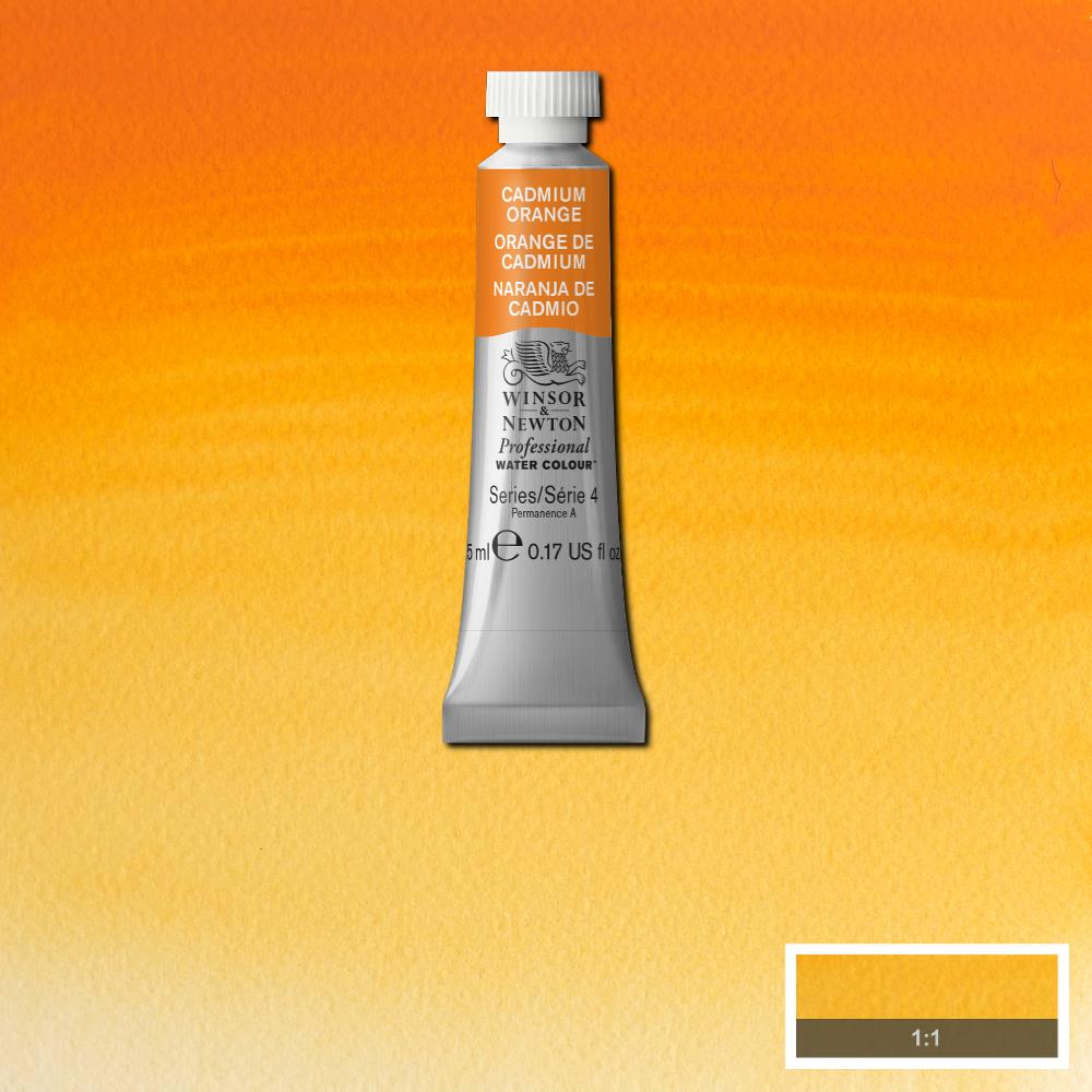 Winsor & Newton PWC 5ml S4 - 089 cadmium orange