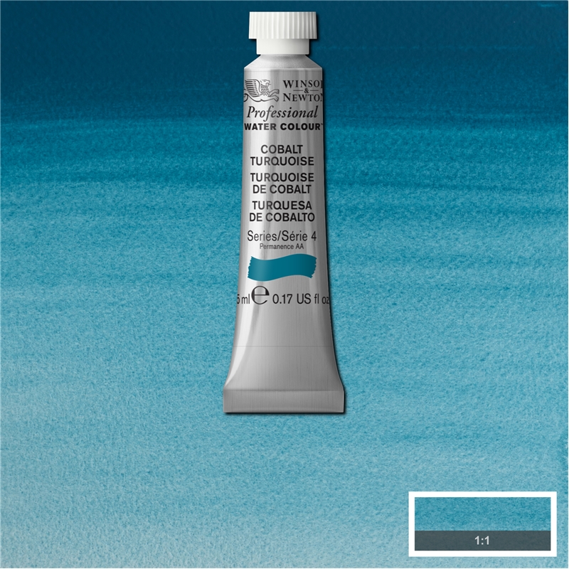 Winsor & Newton PWC 5ml S4 - 190 cobalt tuquoise
