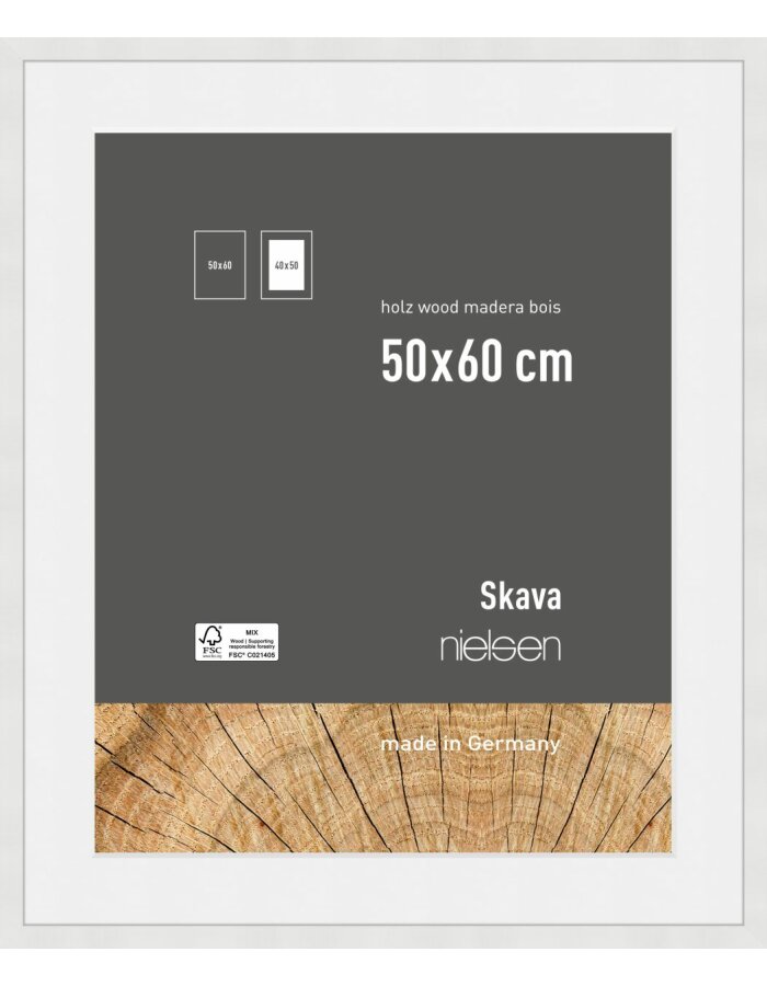 Wissellijst Nielsen Skava - 50 x 60 wit