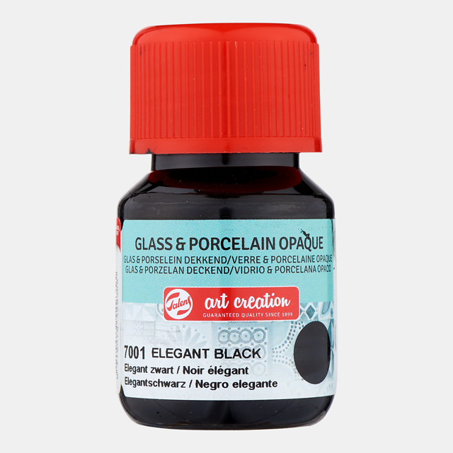 ArtCreation Glass & Porcelain 7001 elegant black opaque