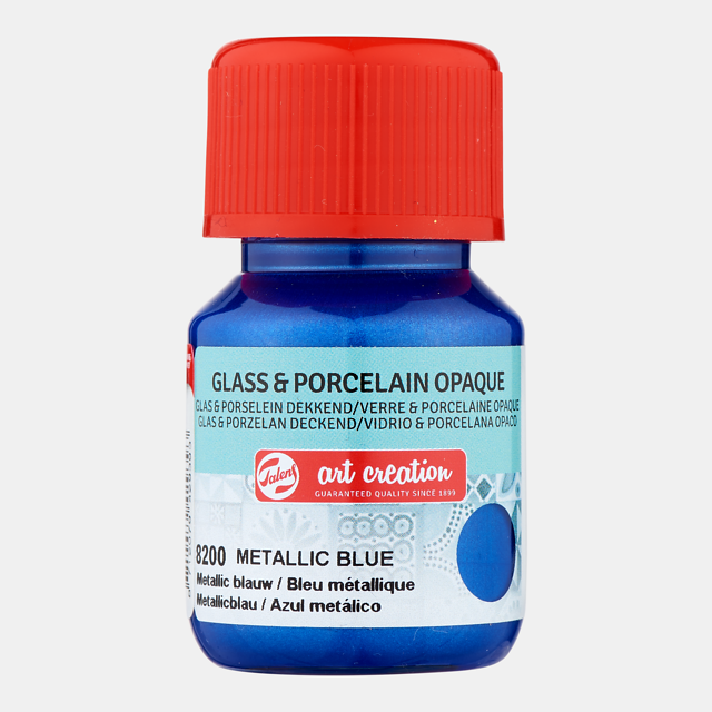 ArtCreation Glass & Porcelain 8200 metallic blue opaque