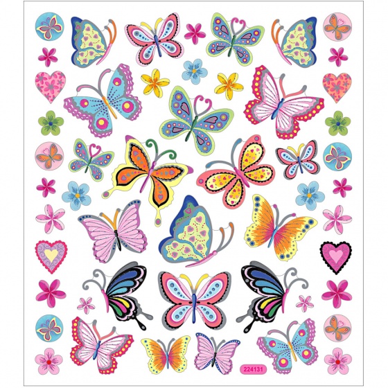 CCHobby stickers – bloemen en vlinders