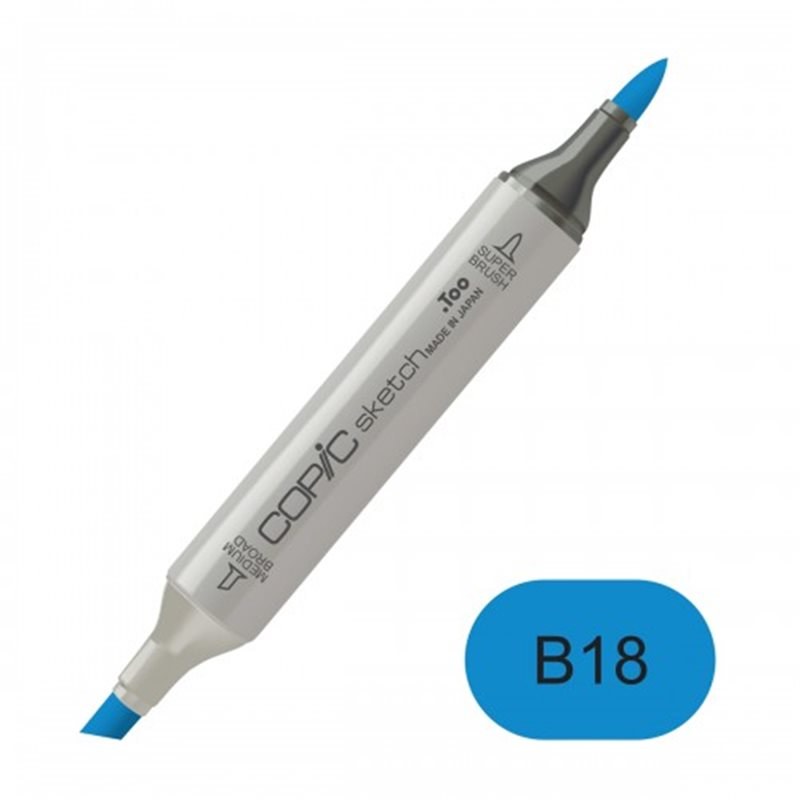 Copic sketch B18 lapis lazuli