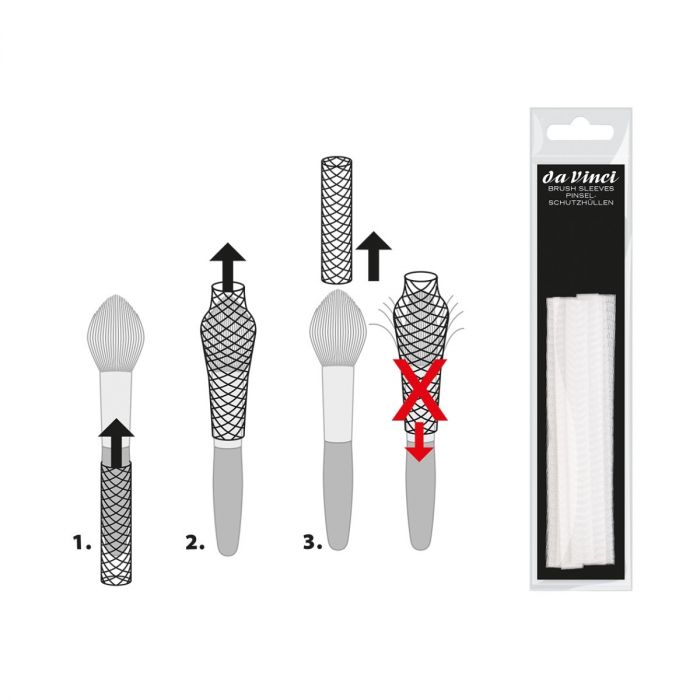 Da Vinci brush sleeves – set 4880