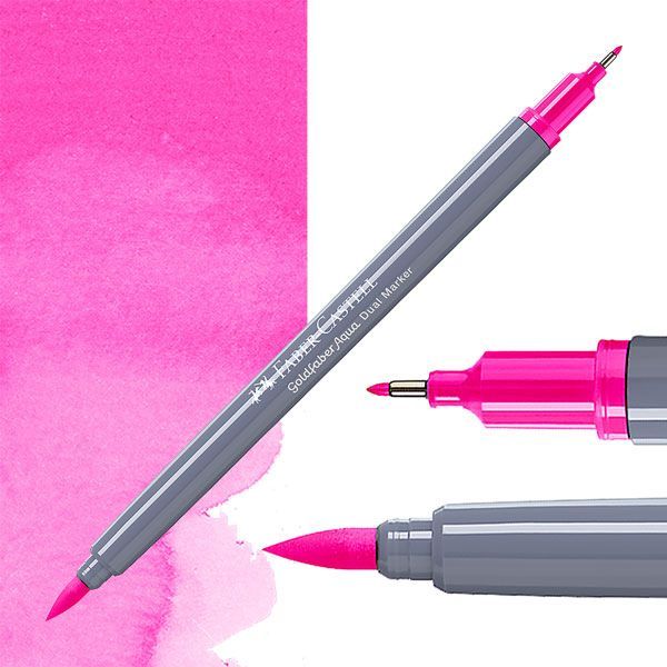Faber-Castell Goldfaber aqua dual markers - 128 light purple pink