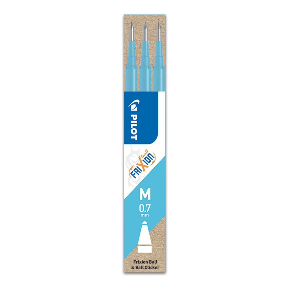 Pilot Frixion ball - 0.7 lichtblauw navullingen