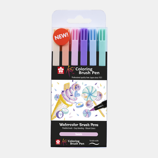 Sakura Koi brushpen - set 6 sweets