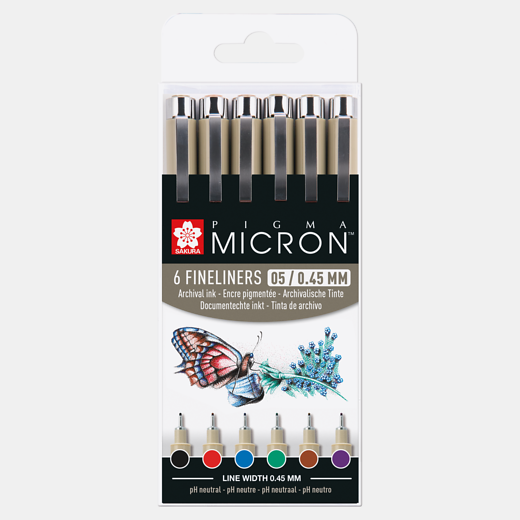 Sakura pigma micron - set 6 basis 05