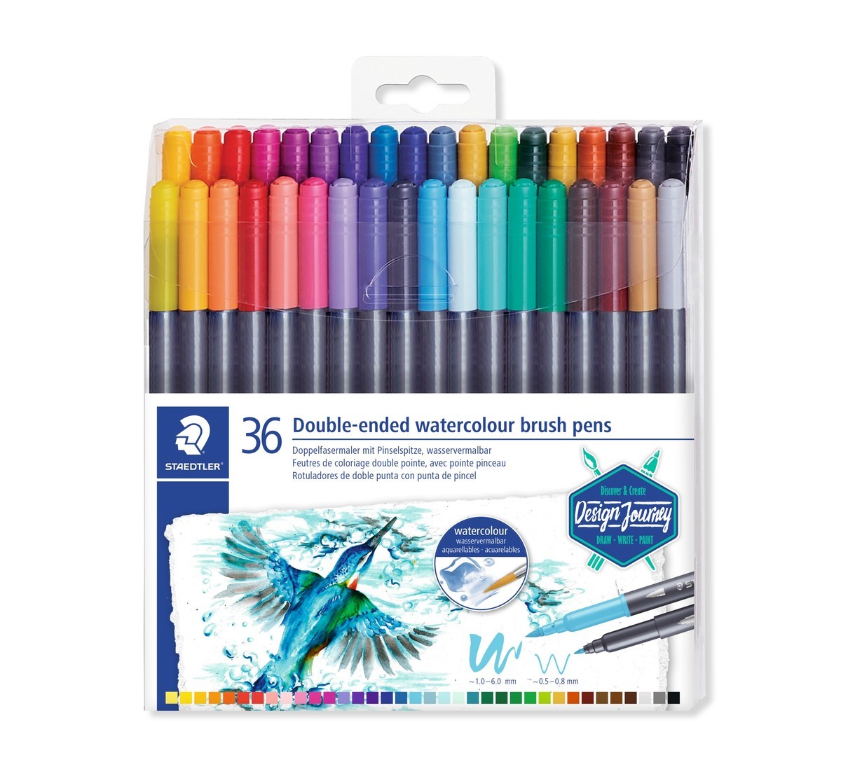 Staedtler marsgraphic brushpen duo set 36