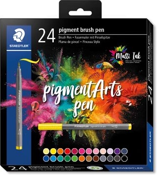 Staedtler pigment brushpen - set 24