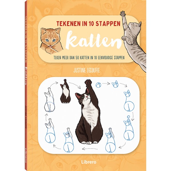 Tekenen in 10 stappen - katten, Justine Lecouffe