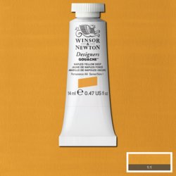 Winsor & Newton designers gouache S1 - 425 naples yellow deep