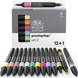 Winsor & Newton promarker - set 12+1 set 2