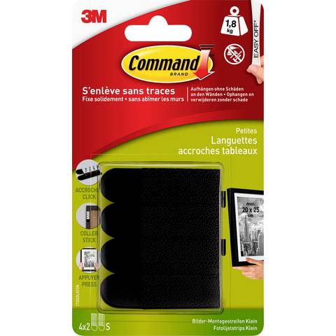 3M command - fotolijststrips 1.8kg zwart