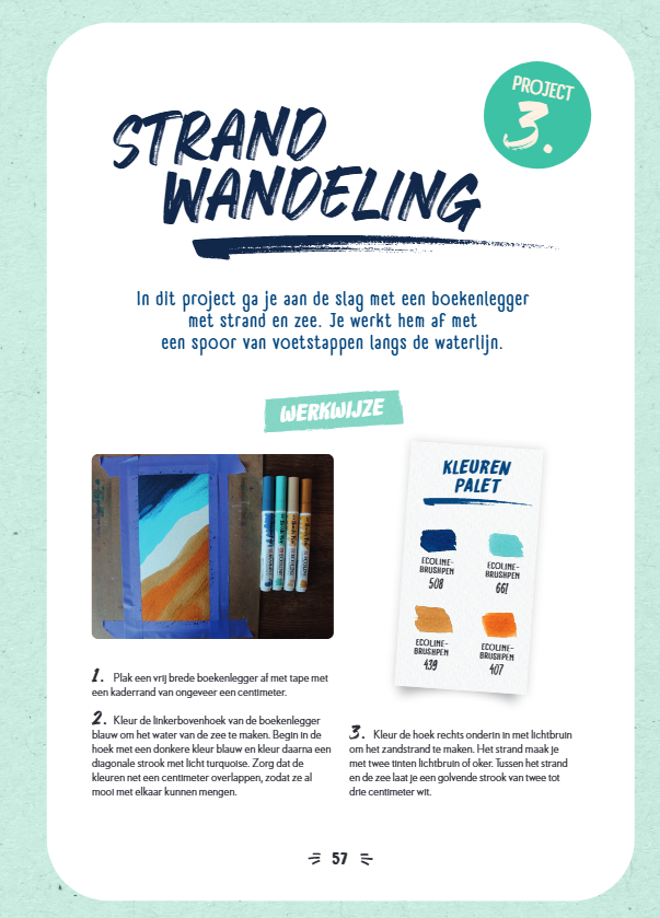 Boekenleggers brushen