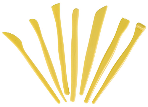 Boetseerspatel plastic set 7