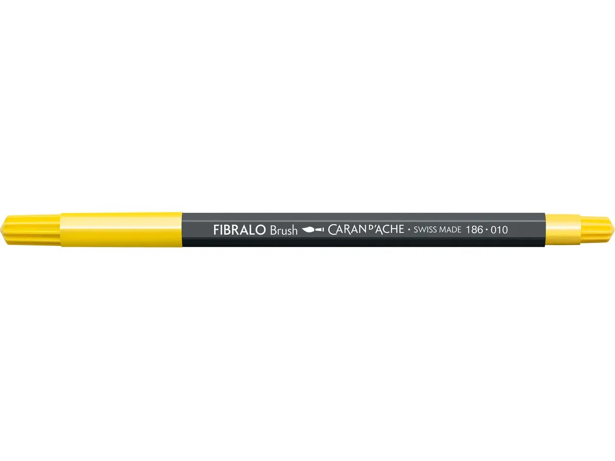 Caran d'Ache Fibralo Brush - 010 geel