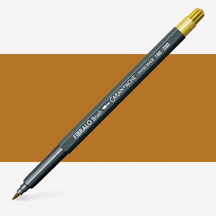 Caran d'Ache Fibralo Brush - 033 goud oker
