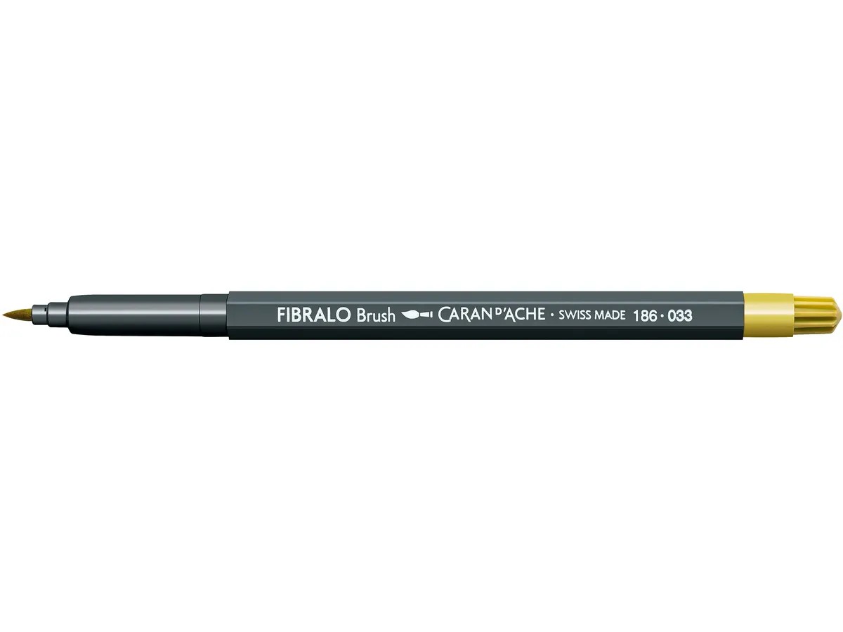 Caran d'Ache Fibralo Brush - 033 goud oker