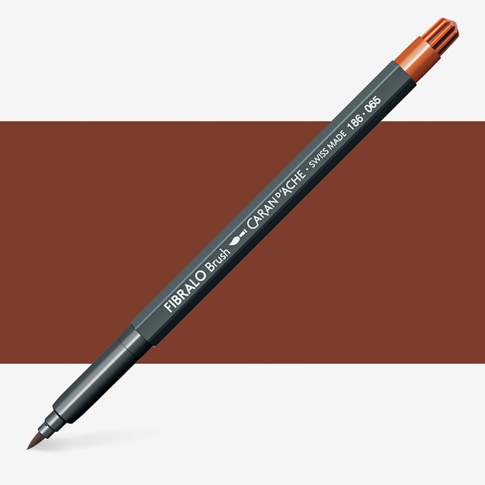 Caran d'Ache Fibralo Brush - 065 roest bruin