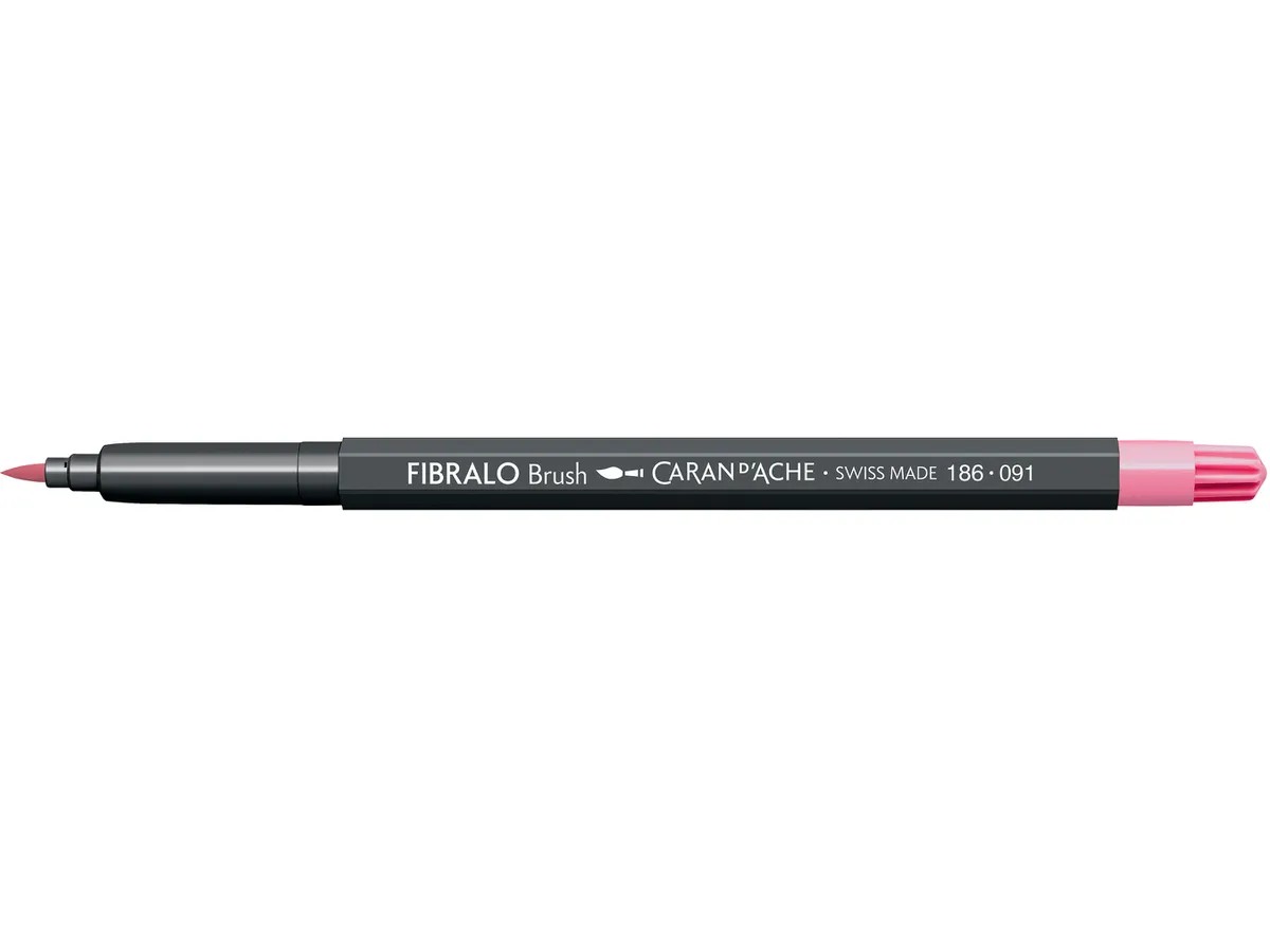 Caran d'Ache Fibralo Brush - 091 roze